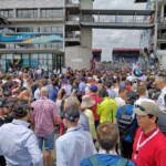 The gates open for the grid walk.