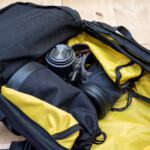 The Riut R15.3 is not designed specifically for photographers although the designer has borrowed a trick used by camera bag makers to improve the visibility of the contents on the bag through the use of a bright yellow internal lining.